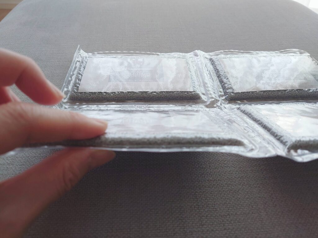 圧縮されてるサンサンスポンジ